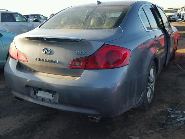 JNKBV61F57M821063 - 2007 INFINITI G35 GRAY photo 4