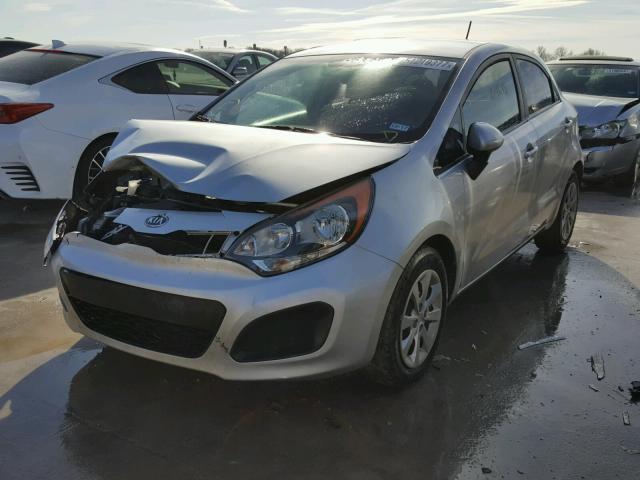 KNADM5A3XC6012859 - 2012 KIA RIO LX SILVER photo 2