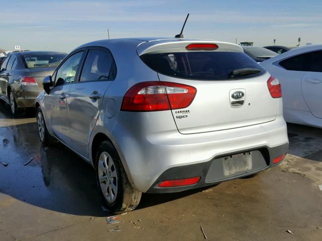 KNADM5A3XC6012859 - 2012 KIA RIO LX SILVER photo 3