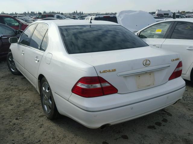 JTHBN36F040139766 - 2004 LEXUS LS 430 WHITE photo 3