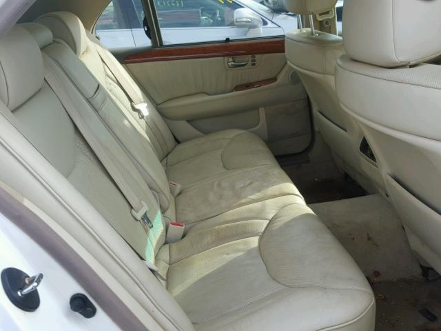 JTHBN36F040139766 - 2004 LEXUS LS 430 WHITE photo 6