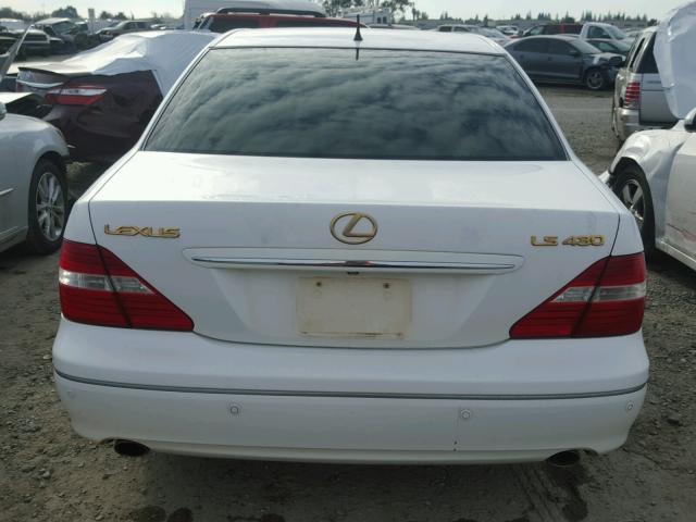 JTHBN36F040139766 - 2004 LEXUS LS 430 WHITE photo 9