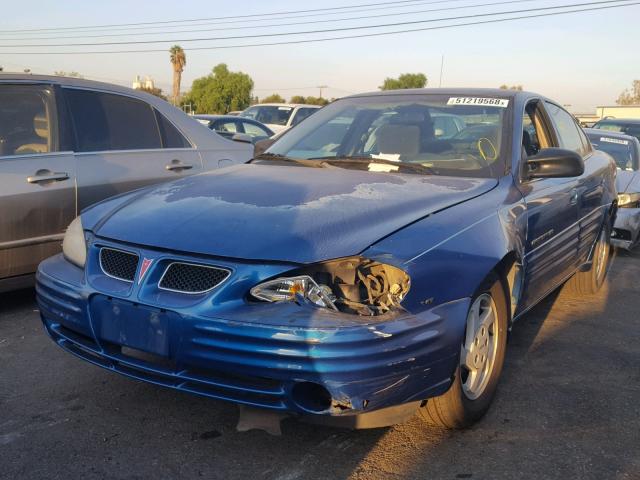1G2NE52E1XM902368 - 1999 PONTIAC GRAND AM S Կապույտ լուսանկար 2