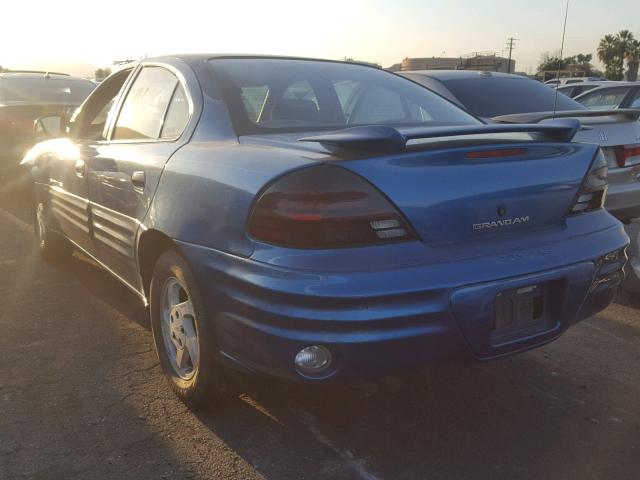 1G2NE52E1XM902368 - 1999 PONTIAC GRAND AM S Կապույտ լուսանկար 3