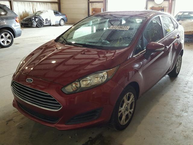 3FADP4BJ4EM130979 - 2014 FORD FIESTA SE MAROON photo 2