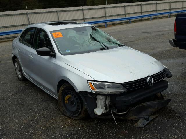 3VW2K7AJ4CM326174 - 2012 VOLKSWAGEN JETTA BASE SILVER photo 1