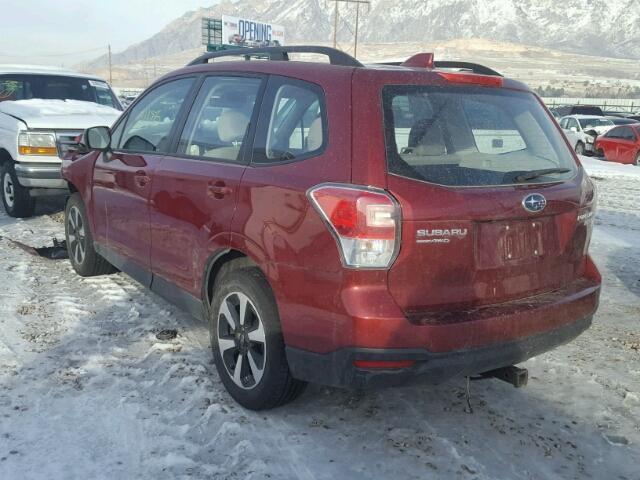 JF2SJABC9HH456550 - 2017 SUBARU FORESTER 2 RED photo 3