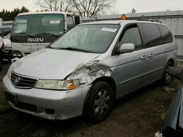 5FNRL18684B072388 - 2004 HONDA ODYSSEY EX SILVER photo 2