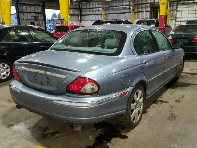 SAJEA51C44WE10736 - 2004 JAGUAR X-TYPE 3.0 BLUE photo 4