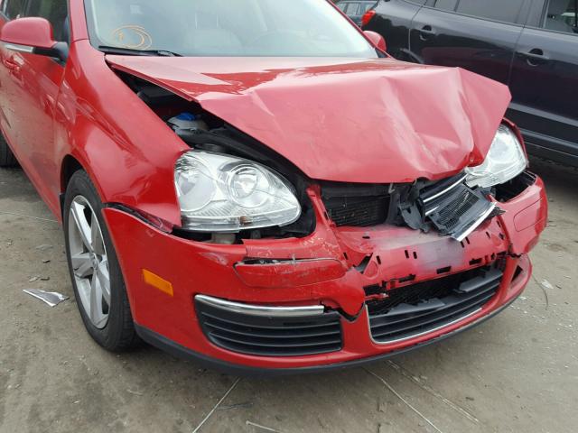 3VWAX7AJ7AM162719 - 2010 VOLKSWAGEN JETTA LIMI RED photo 9