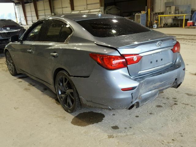 JN1BV7APXFM341490 - 2015 INFINITI Q50 BASE Azul foto 3