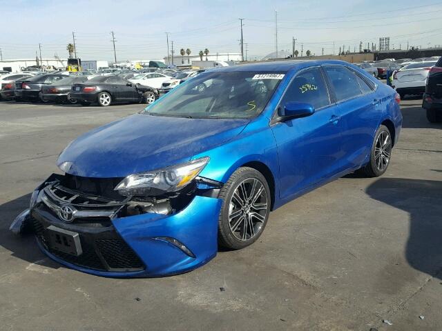 4T1BF1FK8GU533556 - 2016 TOYOTA CAMRY LE BLUE photo 2