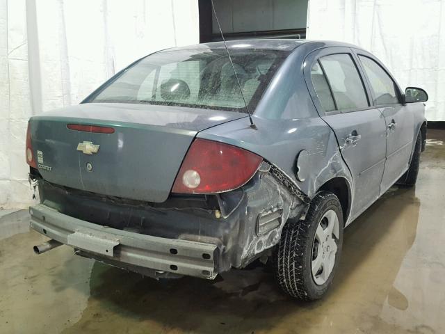 1G1AK52F857533847 - 2005 CHEVROLET COBALT BLUE photo 4