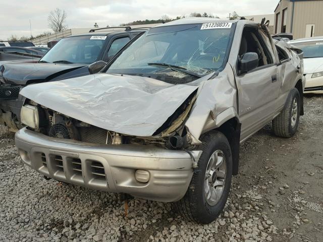 4S2DM58Y944309465 - 2004 ISUZU RODEO S SILVER photo 2