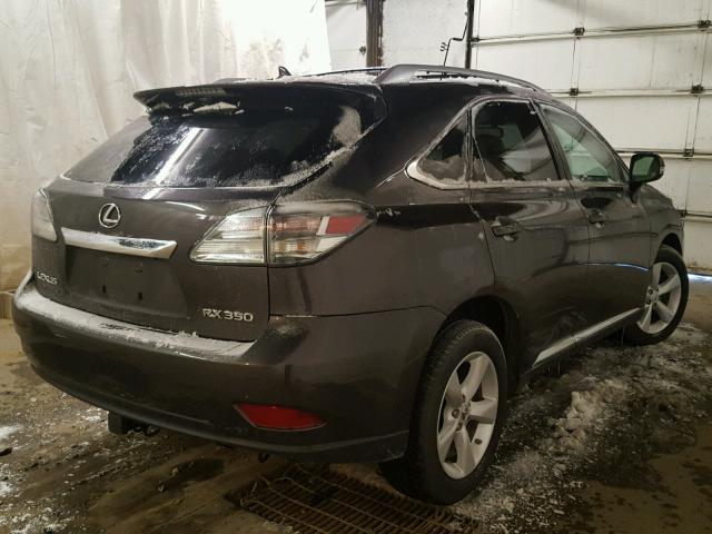 2T2BK1BA5AC061488 - 2010 LEXUS RX 350 CHARCOAL photo 4