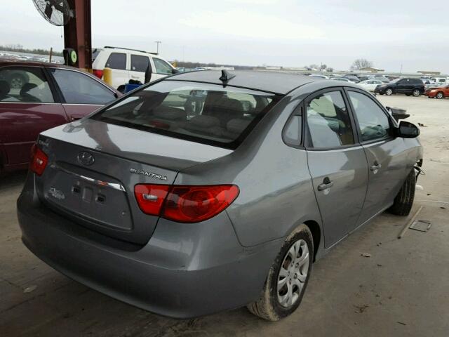 KMHDU4ADXAU869371 - 2010 HYUNDAI ELANTRA BL SILVER photo 4