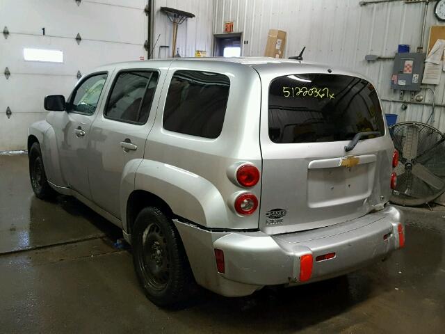 3GNCA13D78S661597 - 2008 CHEVROLET HHR LS SILVER photo 3