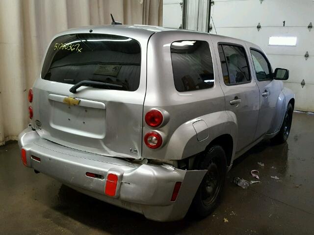 3GNCA13D78S661597 - 2008 CHEVROLET HHR LS SILVER photo 4