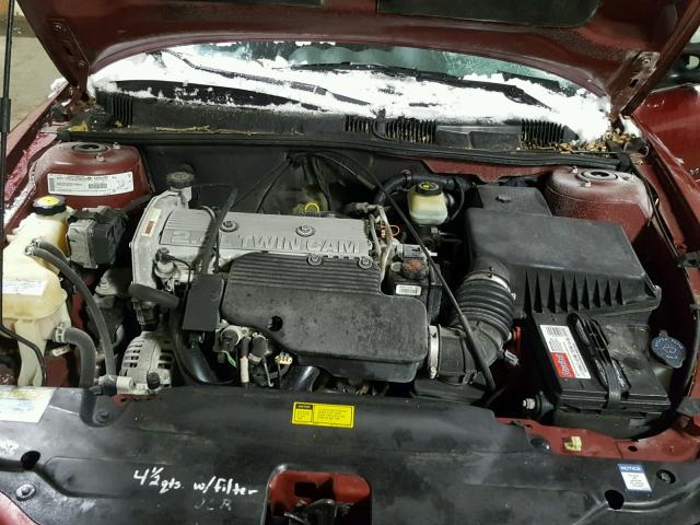 1G2NF52T5YC542122 - 2000 PONTIAC GRAND AM S MAROON photo 7