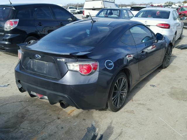 JF1ZCAC10D1612181 - 2013 SUBARU BRZ 2.0 LI CHARCOAL photo 4