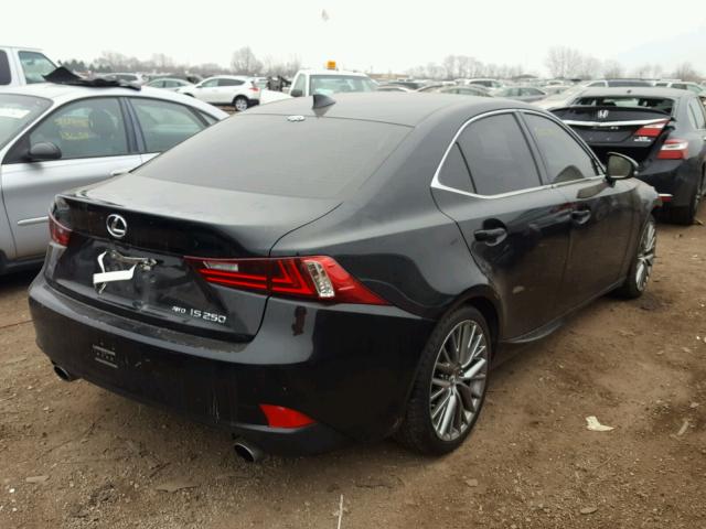 JTHCF1D25E5000663 - 2014 LEXUS IS 250 BLACK photo 4