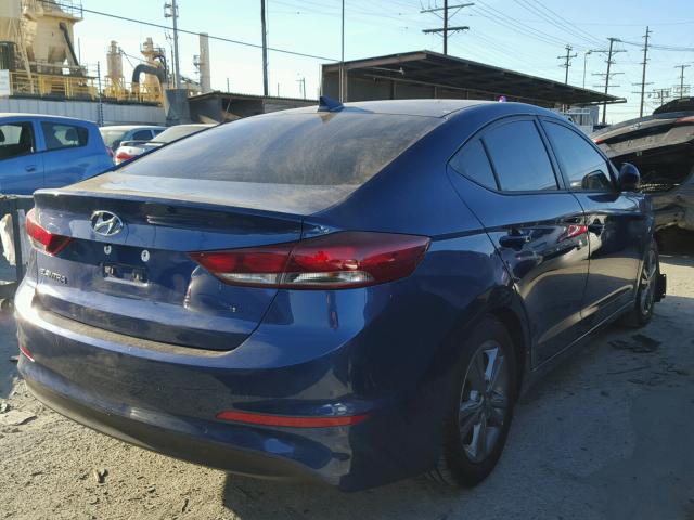 5NPD84LF6HH152199 - 2017 HYUNDAI ELANTRA SE BLUE photo 4