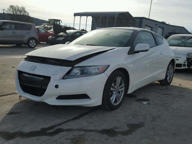 JHMZF1D49BS014302 - 2011 HONDA CR-Z WHITE photo 2