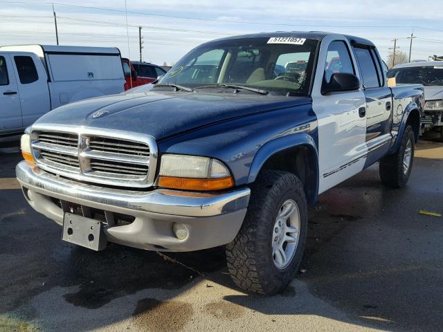 1D7HG48N34S693720 - 2004 DODGE DAKOTA QUA TWO TONE photo 2