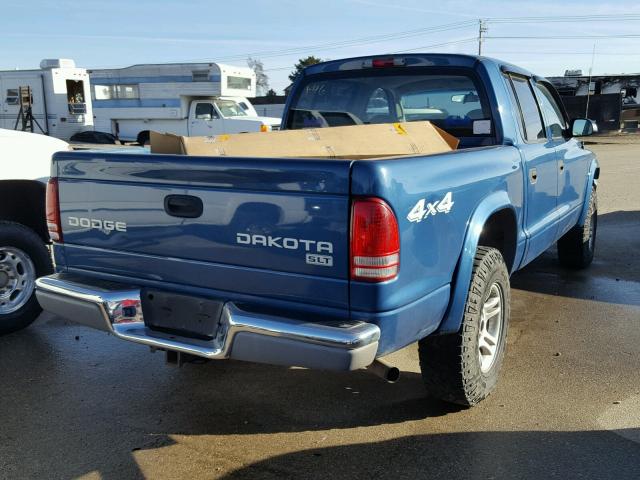 1D7HG48N34S693720 - 2004 DODGE DAKOTA QUA TWO TONE photo 4