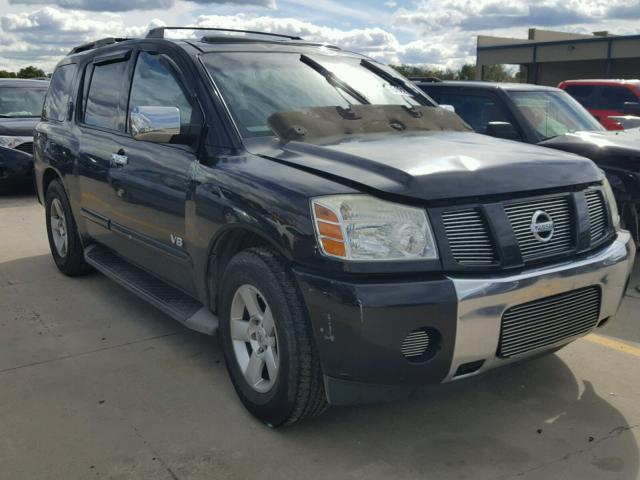 5N1BA08A57N702777 - 2007 NISSAN ARMADA SE BLACK photo 1