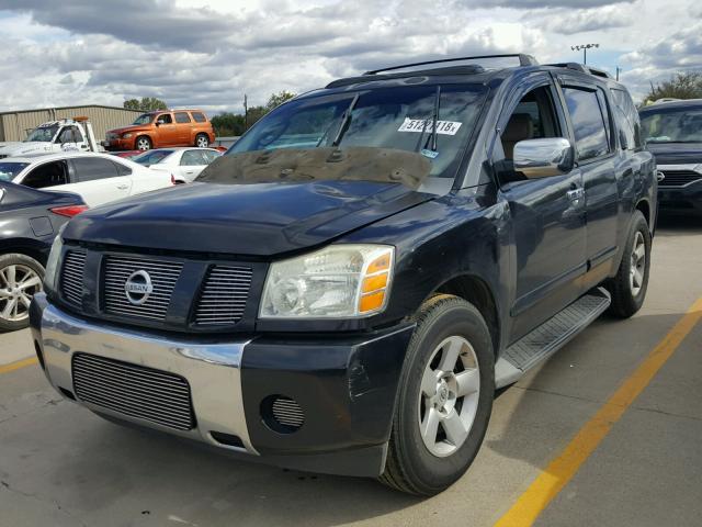 5N1BA08A57N702777 - 2007 NISSAN ARMADA SE BLACK photo 2