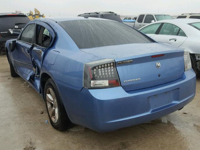 2B3KA43G37H718669 - 2007 DODGE CHARGER SE BLUE photo 3