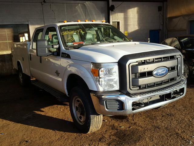 1FD8W3FT6BEC64166 - 2011 FORD F350 SUPER WHITE photo 1