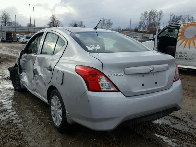 3N1CN7AP9HL819013 - 2017 NISSAN VERSA S SILVER photo 3