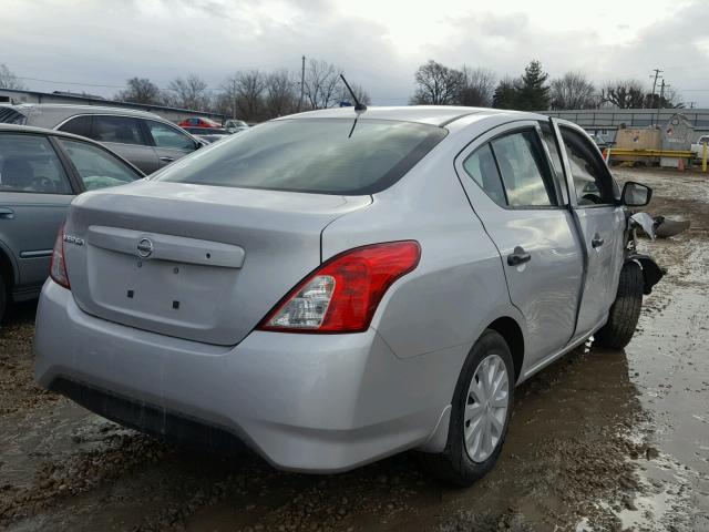 3N1CN7AP9HL819013 - 2017 NISSAN VERSA S SILVER photo 4