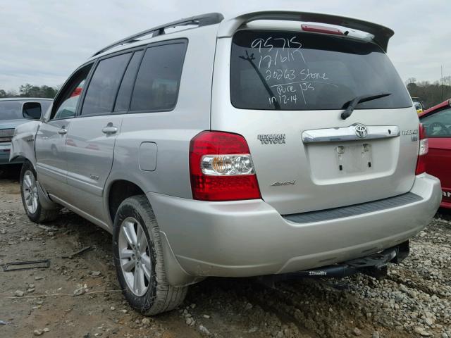 JTEEW21A270036494 - 2007 TOYOTA HIGHLANDER SILVER photo 3