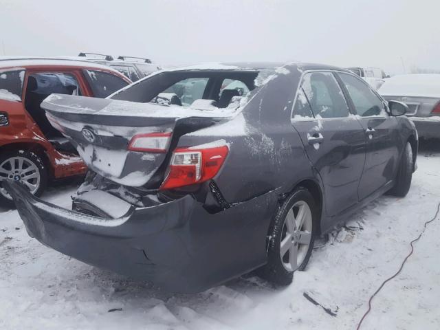 4T1BF1FK3EU794901 - 2014 TOYOTA CAMRY L GRAY photo 4