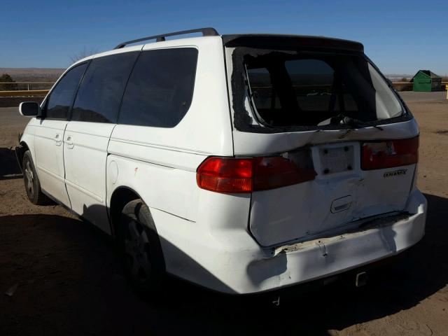 2HKRL1866YH602543 - 2000 HONDA ODYSSEY EX WHITE photo 3