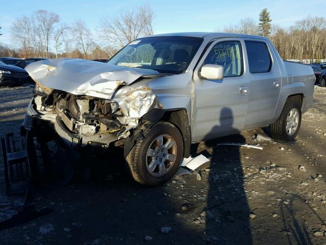 2HJYK16556H509264 - 2006 HONDA RIDGELINE GRAY photo 2