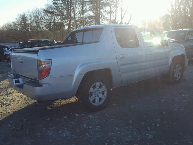 2HJYK16556H509264 - 2006 HONDA RIDGELINE GRAY photo 4