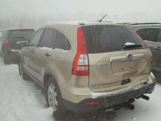 JHLRE48507C073929 - 2007 HONDA CR-V EX GOLD photo 3