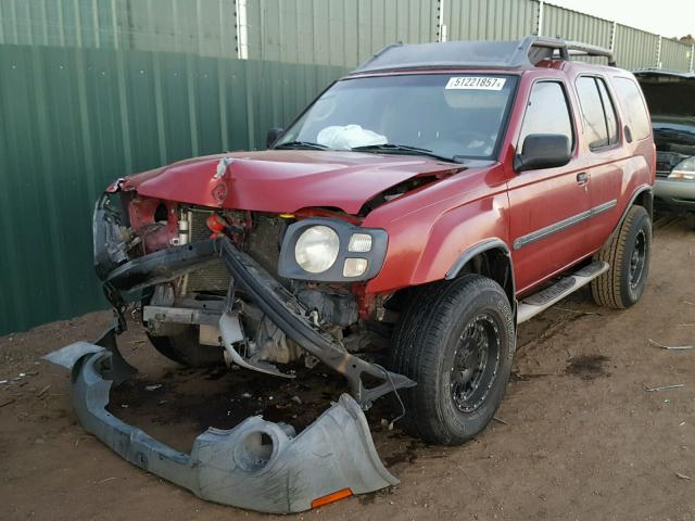 5N1ED28Y63C640731 - 2003 NISSAN XTERRA XE MAROON photo 2