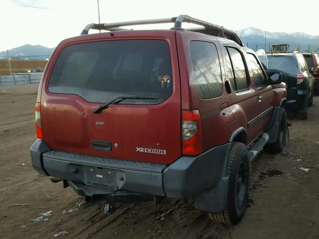 5N1ED28Y63C640731 - 2003 NISSAN XTERRA XE MAROON photo 4