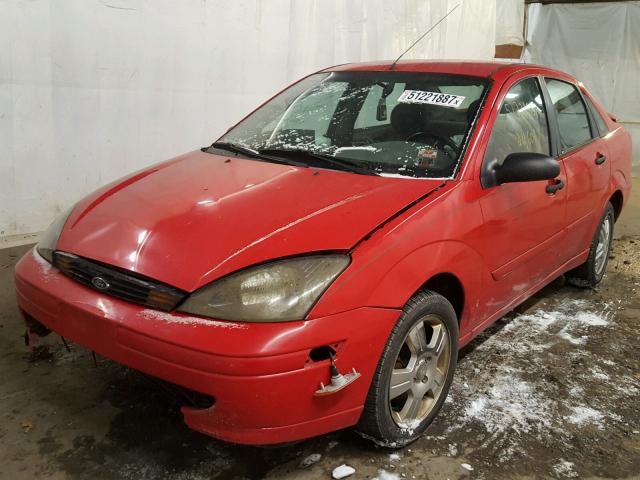 1FAFP38Z74W196148 - 2004 FORD FOCUS ZTS RED photo 2