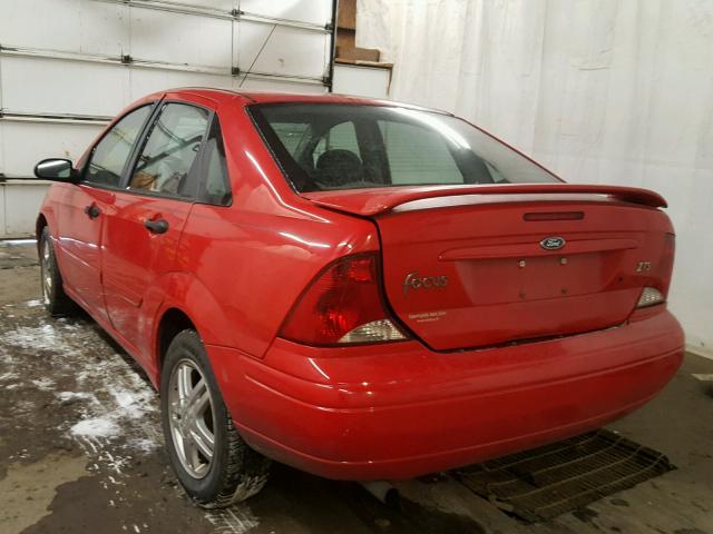 1FAFP38Z74W196148 - 2004 FORD FOCUS ZTS RED photo 3