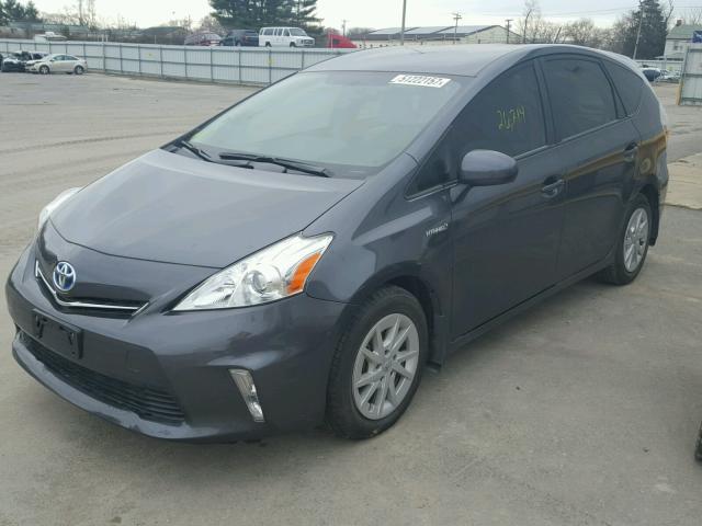 JTDZN3EU3D3218167 - 2013 TOYOTA PRIUS V GRAY photo 2