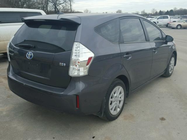 JTDZN3EU3D3218167 - 2013 TOYOTA PRIUS V GRAY photo 4