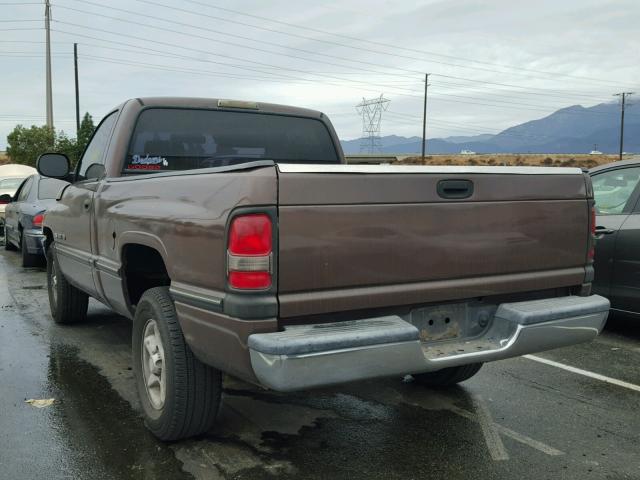 1B7HC16Y0VJ590828 - 1997 DODGE RAM 1500 BROWN photo 3