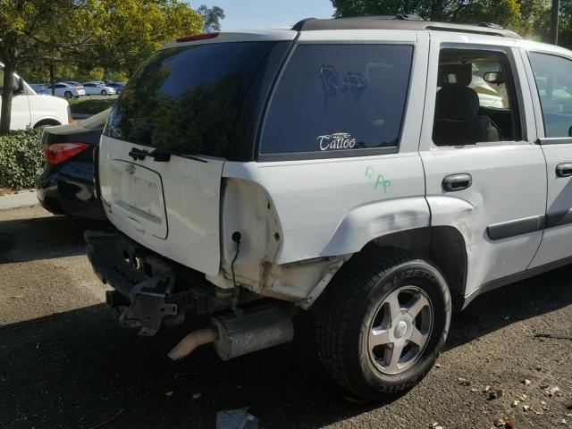 1GNDS13S852134854 - 2005 CHEVROLET TRAILBLAZE WHITE photo 9