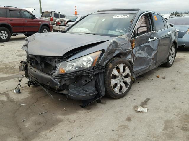 1HGCP36889A004555 - 2009 HONDA ACCORD EXL GRAY photo 2